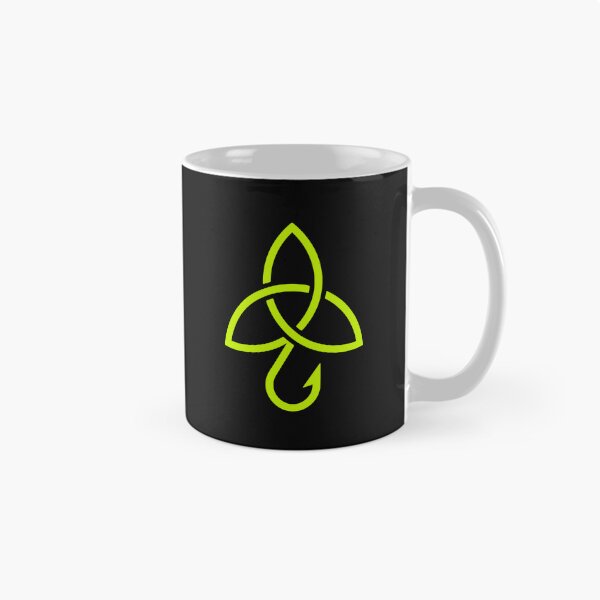 Item preview, Celtic Trinity Hook Minimal Fishing Icon designed and sold by EimSol.