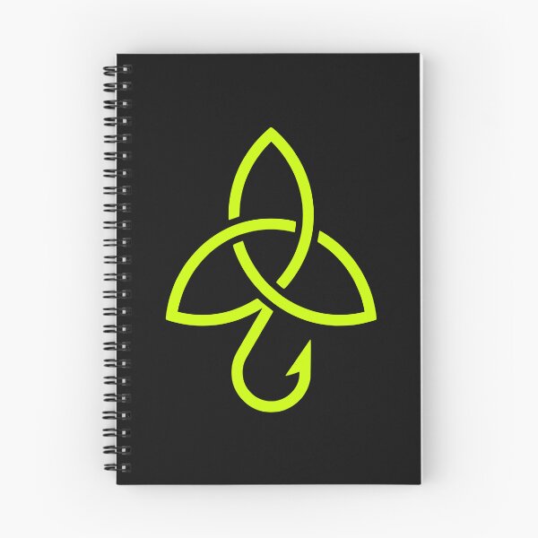 Item preview, Celtic Trinity Hook Minimal Fishing Icon designed and sold by EimSol.