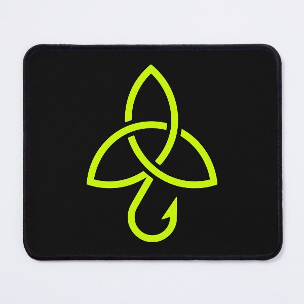 Item preview, Celtic Trinity Hook Minimal Fishing Icon designed and sold by EimSol.