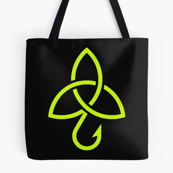Item preview, Celtic Trinity Hook Minimal Fishing Icon designed and sold by EimSol.