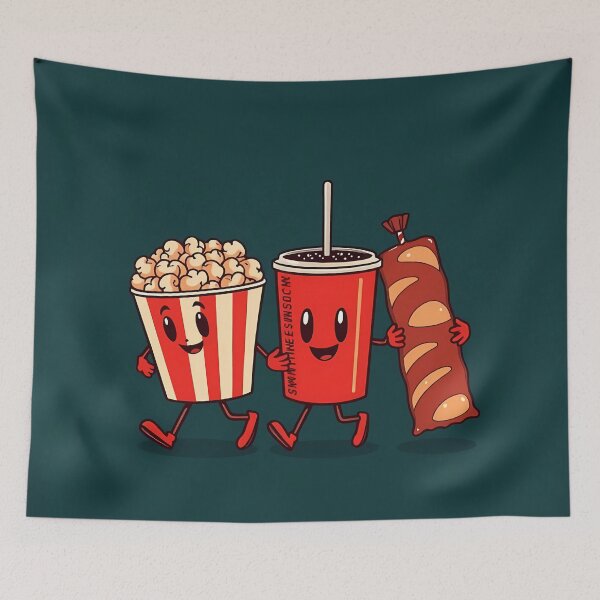 Item preview, Vintage Movie Theater Snacks Gang designed and sold by Cine8.