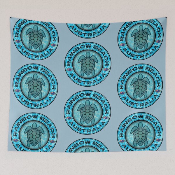 Item preview, Rainbow Beach Australia sea turtle vintage designed and sold by studioss76.