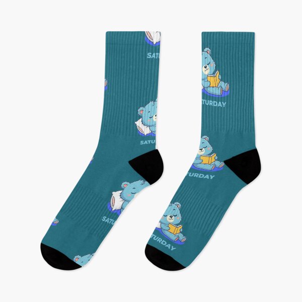 Item preview, Saturday Reading & Chill Blue Bear designed and sold by Printforluck.