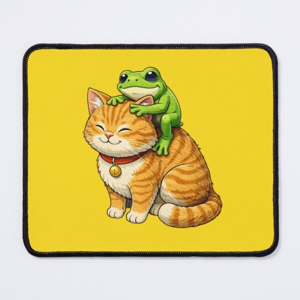 Item preview, Cat and frog, happy accomplices designed and sold by FroggyOnly.