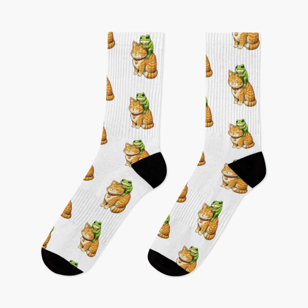 Item preview, Cat and frog, happy accomplices designed and sold by FroggyOnly.