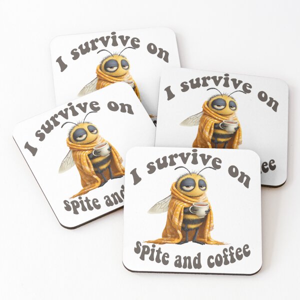 Item preview, I Survive on Spite and Coffee designed and sold by BreisaBurman.
