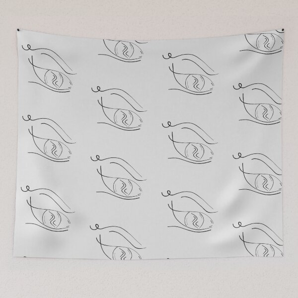Item preview, Eye Symbol Hand Drawn Line Art Illustration designed and sold by StructureMeBG.