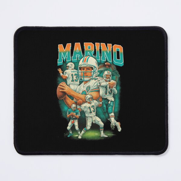 Item preview, Dan Marino Vintage Miami Dolphins Collage Art – #13 NFL Quarterback Legend designed and sold by TheArtOfCar.