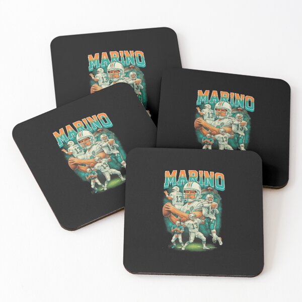 Item preview, Dan Marino Vintage Miami Dolphins Collage Art – #13 NFL Quarterback Legend designed and sold by TheArtOfCar.