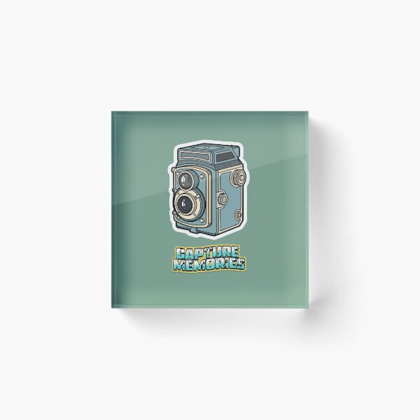 Item preview, Vintage Camera Illustration - Capture Memories Retro Photography art designed and sold by INOKAD.