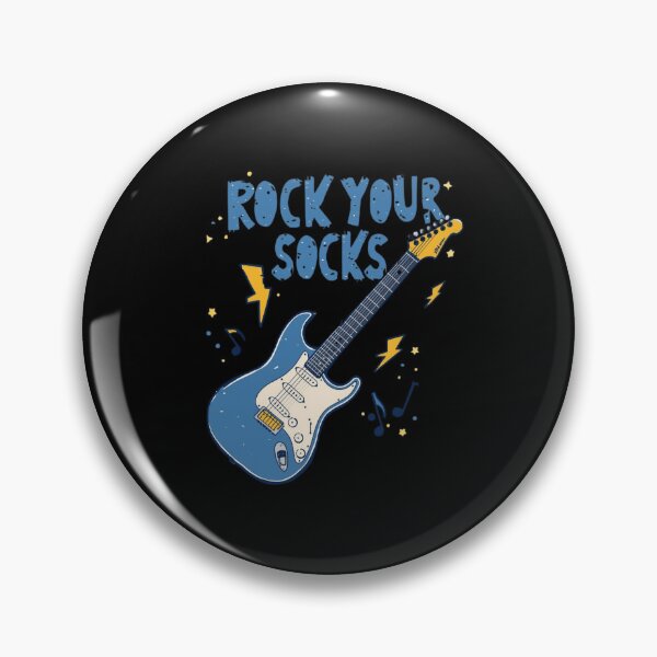 Item preview, Rock Your Socks Guitar | Blue & Yellow Music Down Syndrome 3.21 designed and sold by MotivAura.