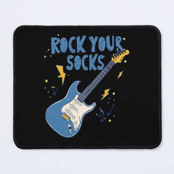 Item preview, Rock Your Socks Guitar | Blue & Yellow Music Down Syndrome 3.21 designed and sold by MotivAura.