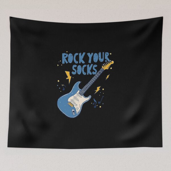 Item preview, Rock Your Socks Guitar | Blue & Yellow Music Down Syndrome 3.21 designed and sold by MotivAura.