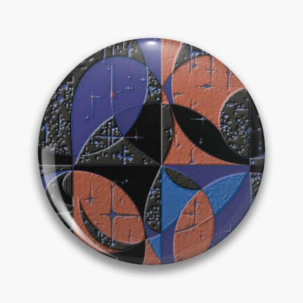 Item preview, 4 part abstract dark emboss colorful geometric abstract design designed and sold by SmashingDeals.