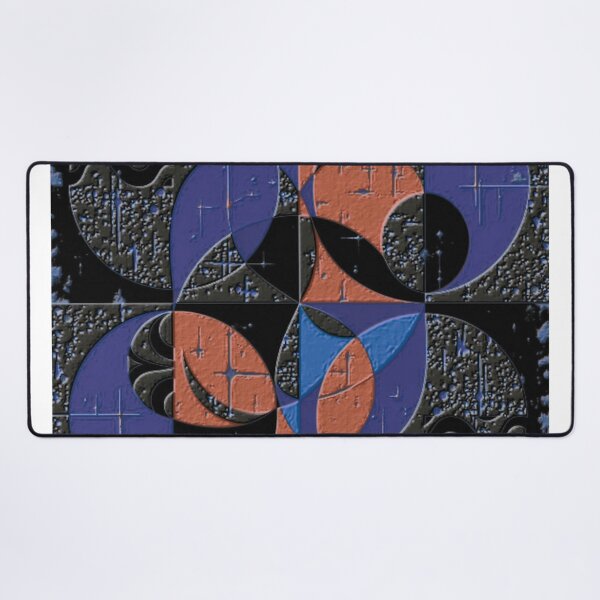 Item preview, 4 part abstract dark emboss colorful geometric abstract design designed and sold by SmashingDeals.