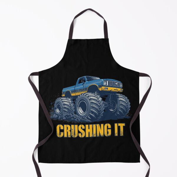 Item preview, Monster Truck Down Syndrome | Crushing It Blue & Yellow 3.21 designed and sold by MotivAura.