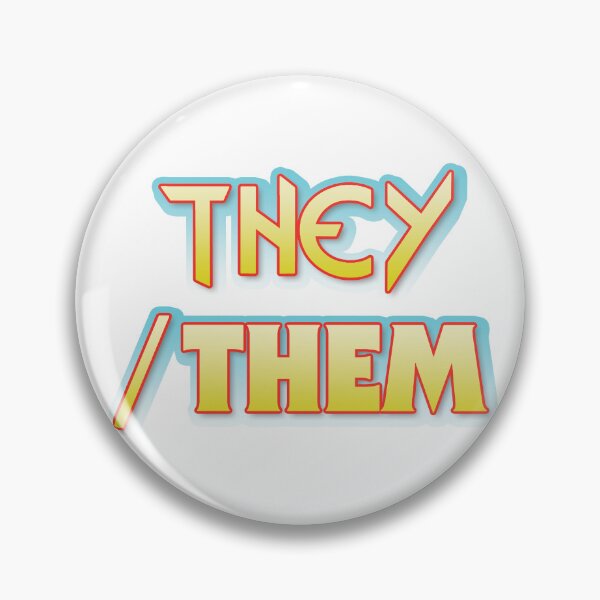 Item preview, They/Them 80's style designed and sold by Visigothic Productions.