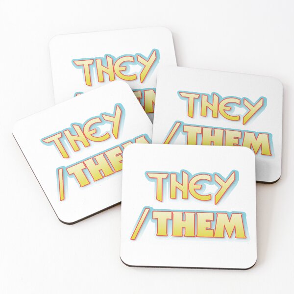 Item preview, They/Them 80's style designed and sold by Visigothic Productions.