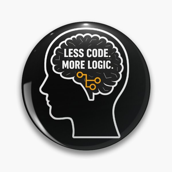 Item preview, Less Code. More Logic. designed and sold by Plot Twist Outfitters.