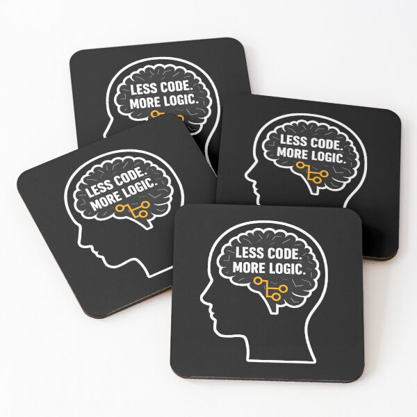 Item preview, Less Code. More Logic. designed and sold by Plot Twist Outfitters.