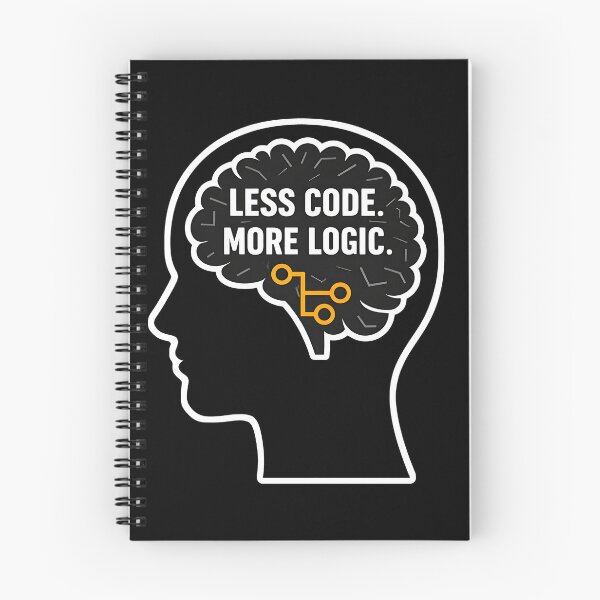 Item preview, Less Code. More Logic. designed and sold by Plot Twist Outfitters.