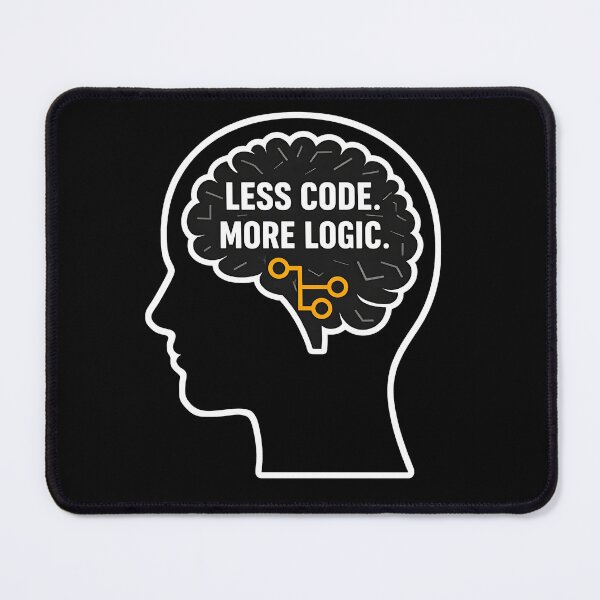 Item preview, Less Code. More Logic. designed and sold by Plot Twist Outfitters.