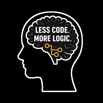Artwork thumbnail, Less Code. More Logic. by Plot Twist Outfitters