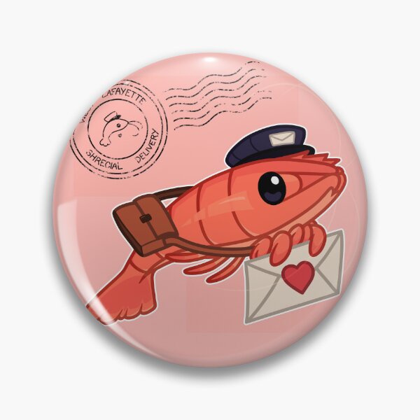 Item preview, Shrecial Delivery Love Letter Shrimp designed and sold by StudioMaverick.