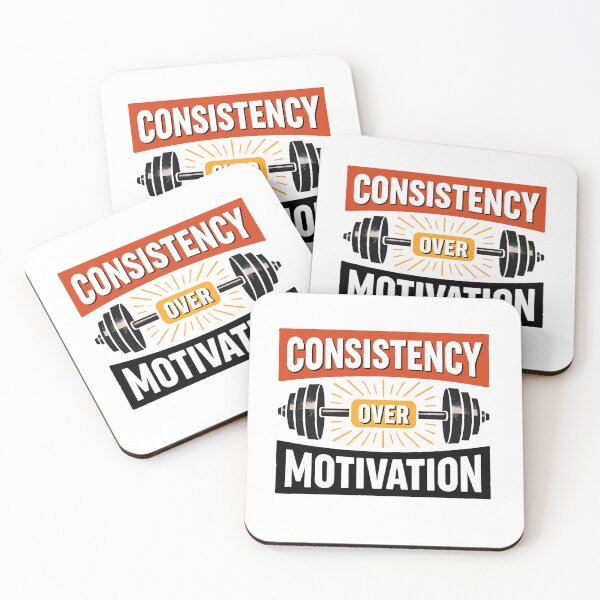 Item preview, Consistency over Motivation designed and sold by Plot Twist Outfitters.