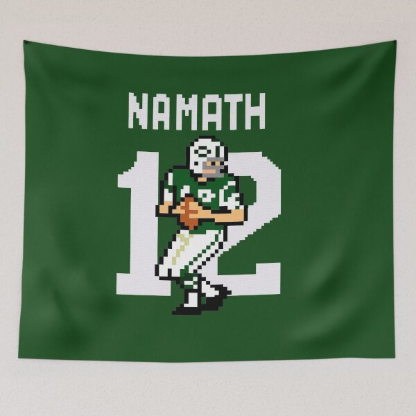 Item preview, Joe Namath New York Retro Pixel Art – Broadway Joe #12 designed and sold by TheArtOfCar.