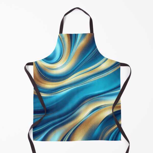 Item preview, Teal and Gold Kintsugi Style Luxury Abstract Art designed and sold by DesigntshirtWB.