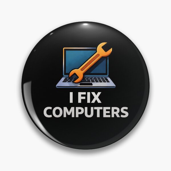 Item preview, I fix computers designed and sold by Plot Twist Outfitters.