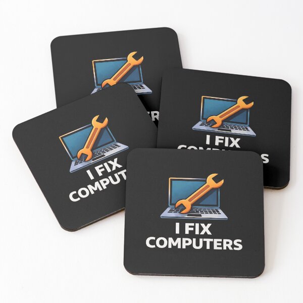 Item preview, I fix computers designed and sold by Plot Twist Outfitters.