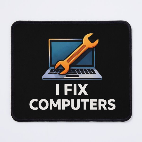 Item preview, I fix computers designed and sold by Plot Twist Outfitters.