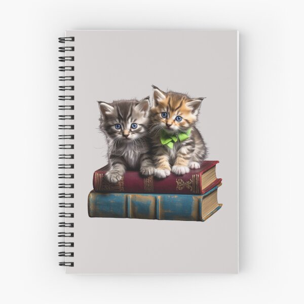 Item preview, Kitten on the Books designed and sold by bubblyrainbow.