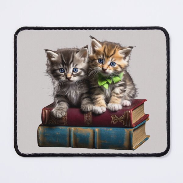 Item preview, Kitten on the Books designed and sold by bubblyrainbow.