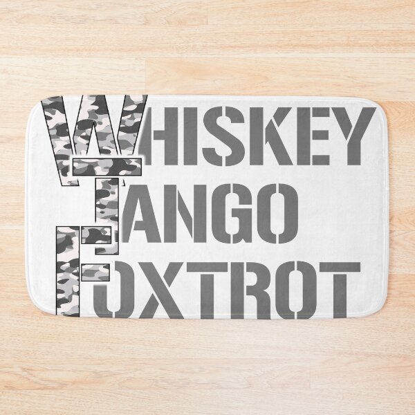 Item preview, Whiskey Tango Foxtrot.... grey camo designed and sold by CHASAcreative.