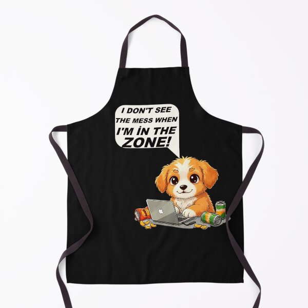 Item preview, I'm In The Zone Puppy | Funny Gamer Dog with Laptop and Snacks Art designed and sold by RS-Globalist-.