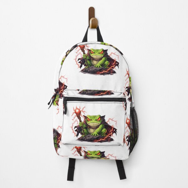Item preview, Evil frog under red lightning designed and sold by FroggyOnly.