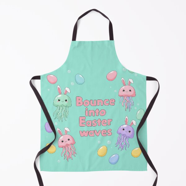 Item preview, Bounce Into Easter Waves – Bunny Jellyfish Easter Illustration designed and sold by Sea Gem.