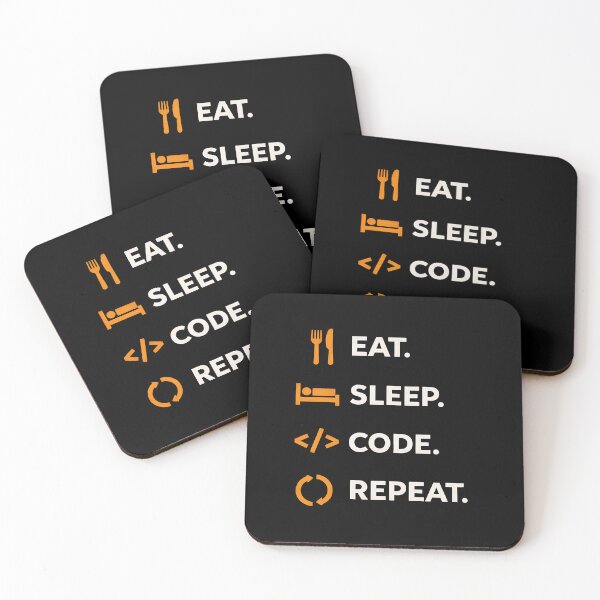 Item preview, Eat. Sleep. Code. Repeat. designed and sold by Plot Twist Outfitters.