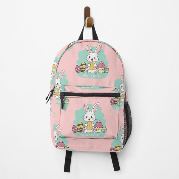 Item preview, Hello Easter Cute Bunny – Pastel Easter Eggs Kawaii Spring Design designed and sold by SimoesArtistry.