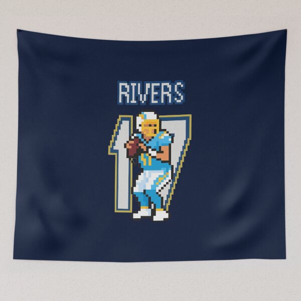 Item preview, Philip Rivers San Diego Chargers Retro Pixel Art – #17 Classic QB designed and sold by TheArtOfCar.