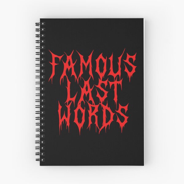 Item preview, Famous Last Words designed and sold by IKDG.