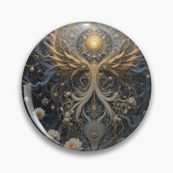 Item preview, Celestial Lotus Mandala – Sacred Geometry Cosmic Flora designed and sold by infiniterealmsX.