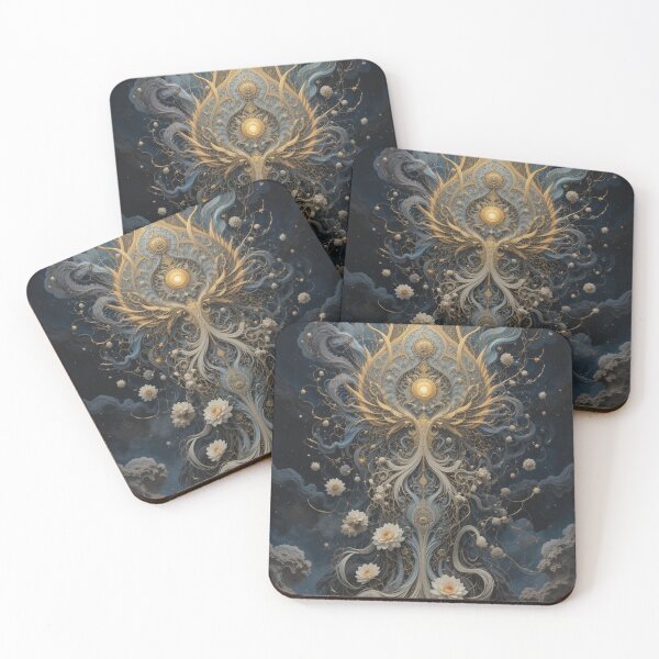 Item preview, Celestial Lotus Mandala – Sacred Geometry Cosmic Flora designed and sold by infiniterealmsX.