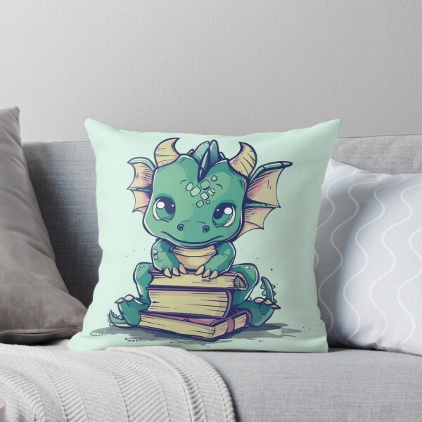Item preview, Bookish Baby Dragon designed and sold by bubblyrainbow.