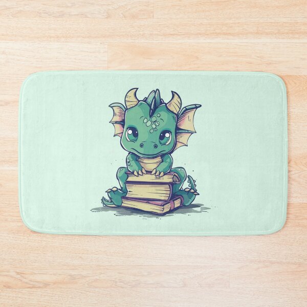 Item preview, Bookish Baby Dragon designed and sold by bubblyrainbow.
