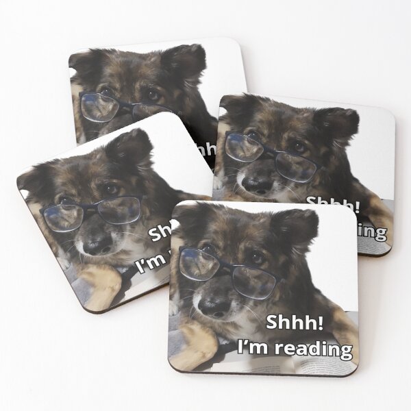 Item preview, Intellectual Bear - Reading Dog with Glasses and Book designed and sold by C360 Studio.