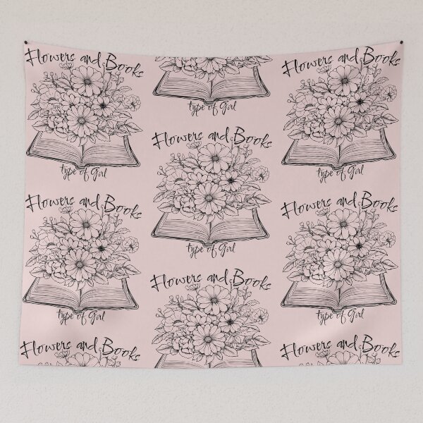 Item preview, Flowers and Books Type of Girl designed and sold by Teacher-Toast.